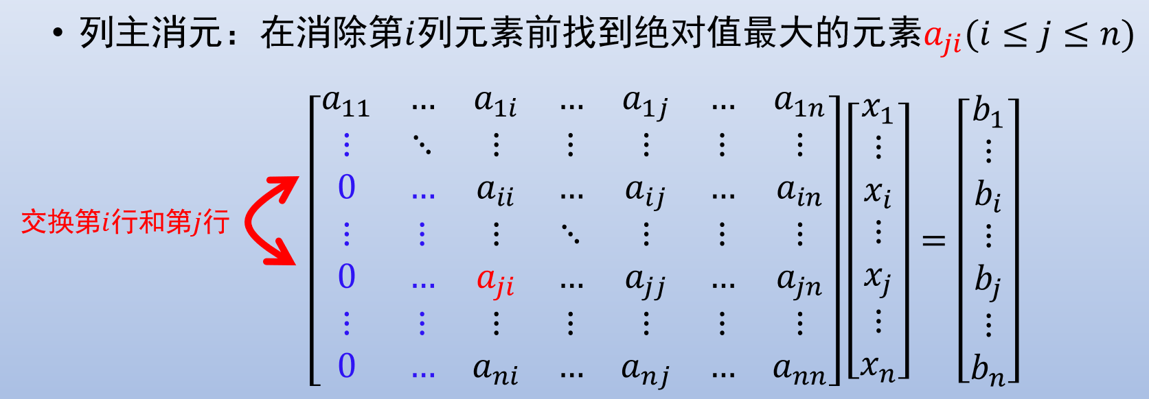 列主消元